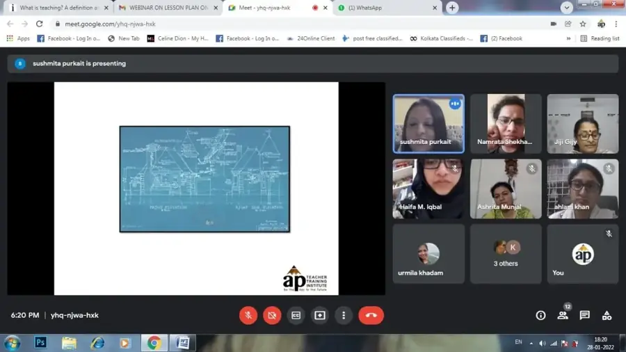 Online training session